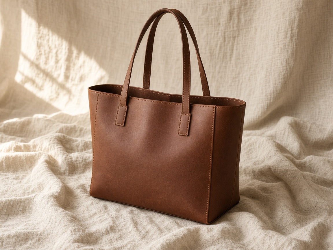 Leather tote